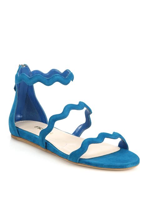 prada suede flat sandals|prada flat sandals.